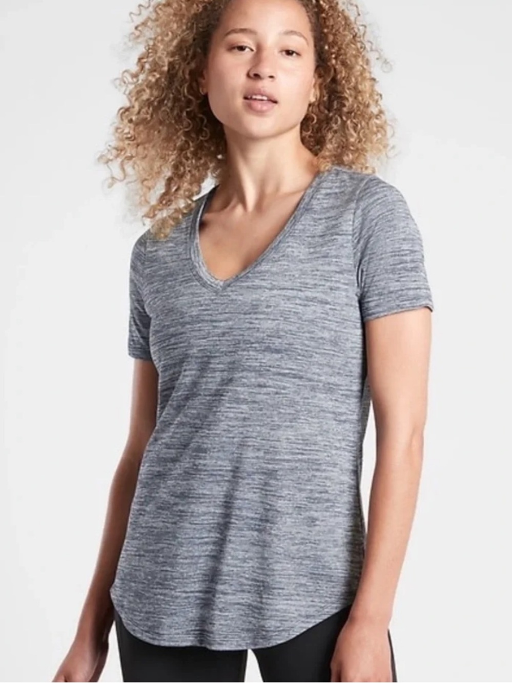 Athleta Breezy V-neck Tee